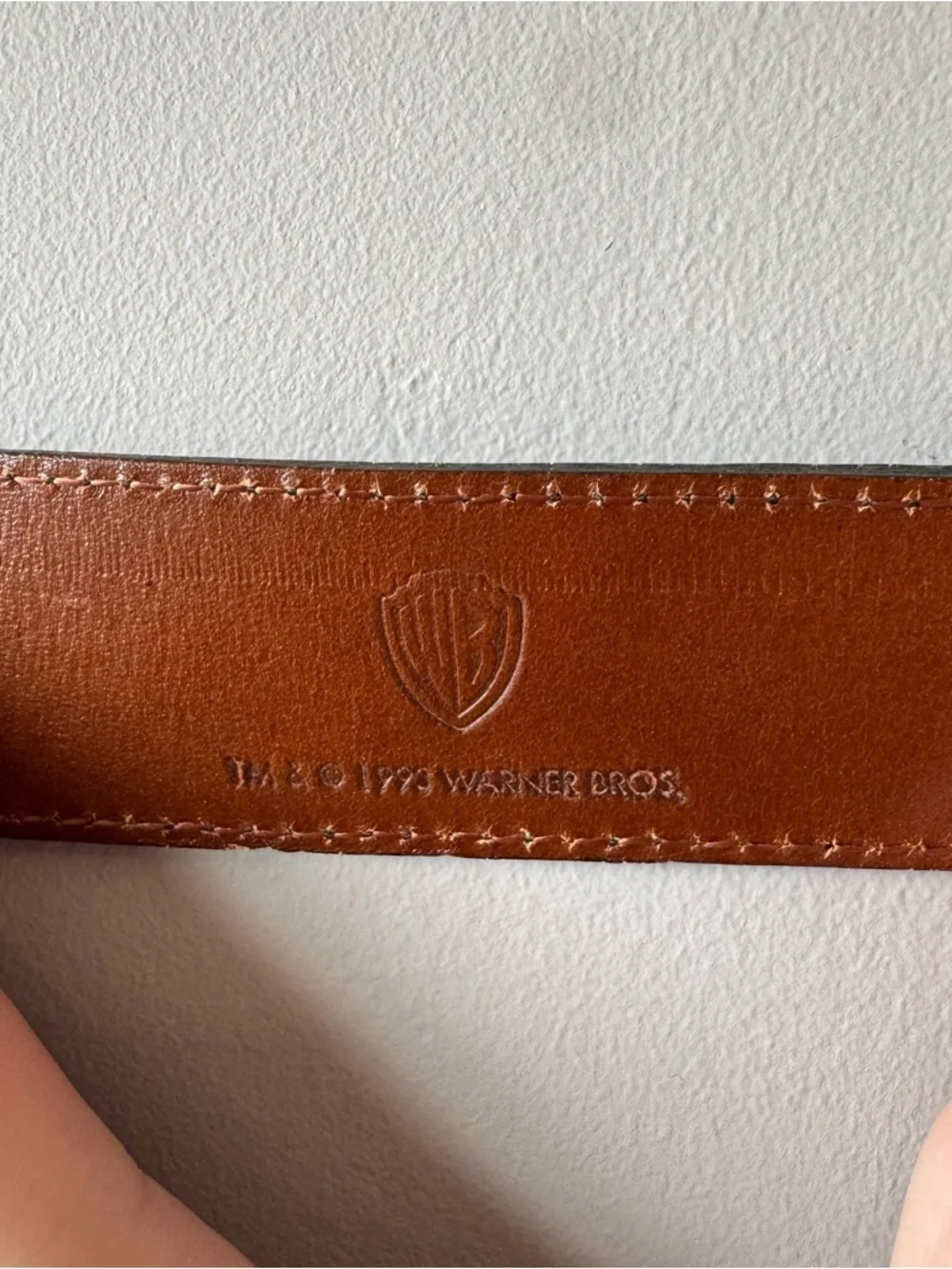 Vintage 1993 Women’s Warner Bros Sterling Silver Leather Road Runner Belt Small
